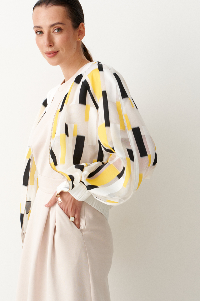 БОМБЕР  ИЗ ОРГАНЗОВОЙ ТКАНИ LITA арт: 3.2322  А1